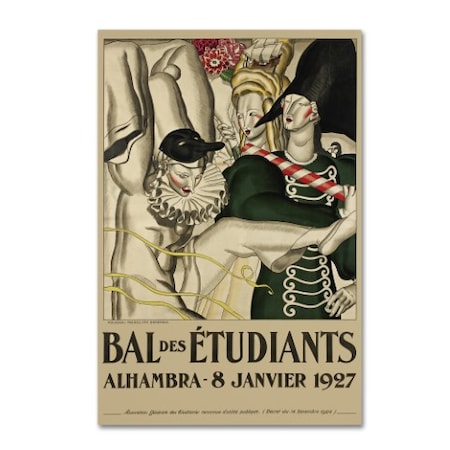 Vintage Apple Collection 'Bal Etudiants' Canvas Art,12x19